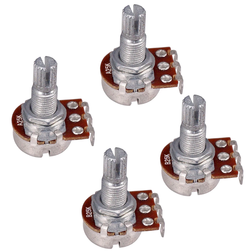 A25K / B25K AUDIO TONE CONTROL 18mm POTENTIOMETER POT for GUITAR OR BASS | Guitar Parts & Accessories