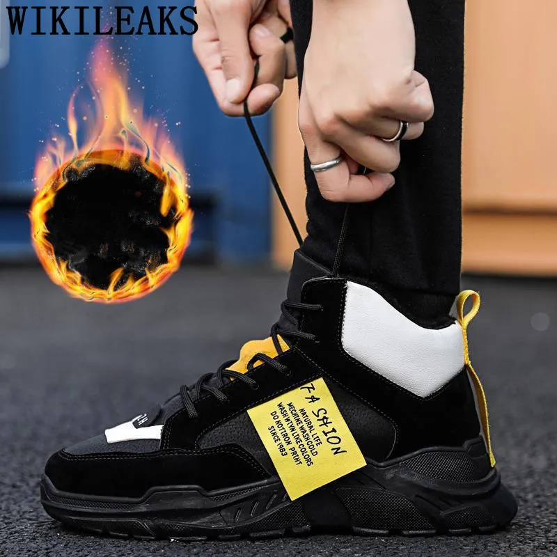 Hip Hop Shoes Ankle Boots Men Moccasins High Top Sneakers Fashion 2022 Designer Quality Bota Masculina | Обувь