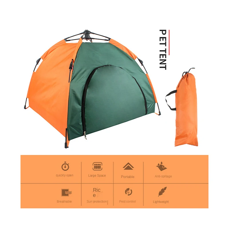 

PTL Outdoor Pet Tent Automatic Foldable Cat House Kennel Rainproof and Sun Protection Portable Vehicle-Mounted