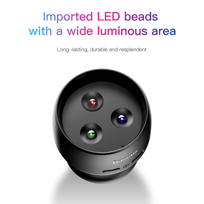 Baseus светодиодный RGB атмосферный светильник авто внутренний Автомобильный USB