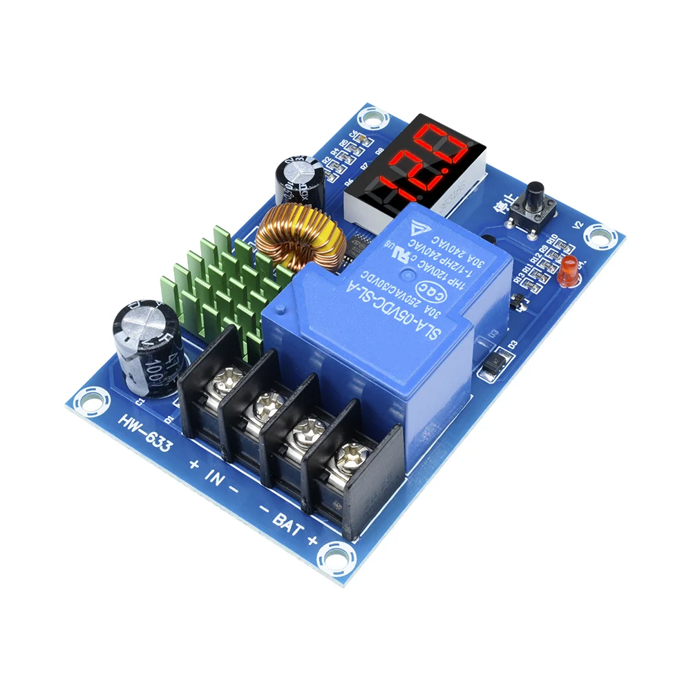 

XH-M604 18650 Lithium Battery Charging Control Board DC 6-60V Li-ion Lead Acid Battery Charge Protection 12V Digital Voltmeter