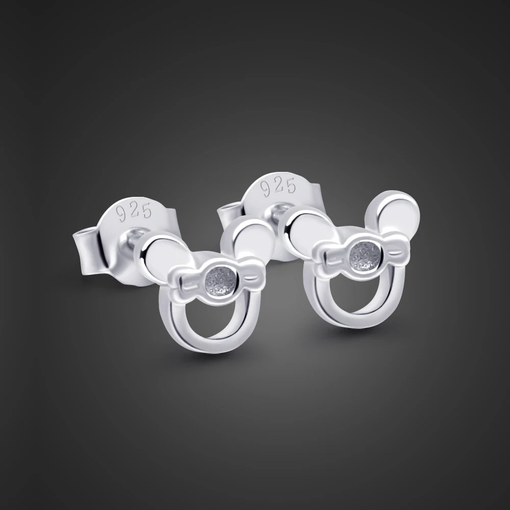 Изысканные серьги гвоздики из 100% стерлингового серебра 925 пробы для девочек
