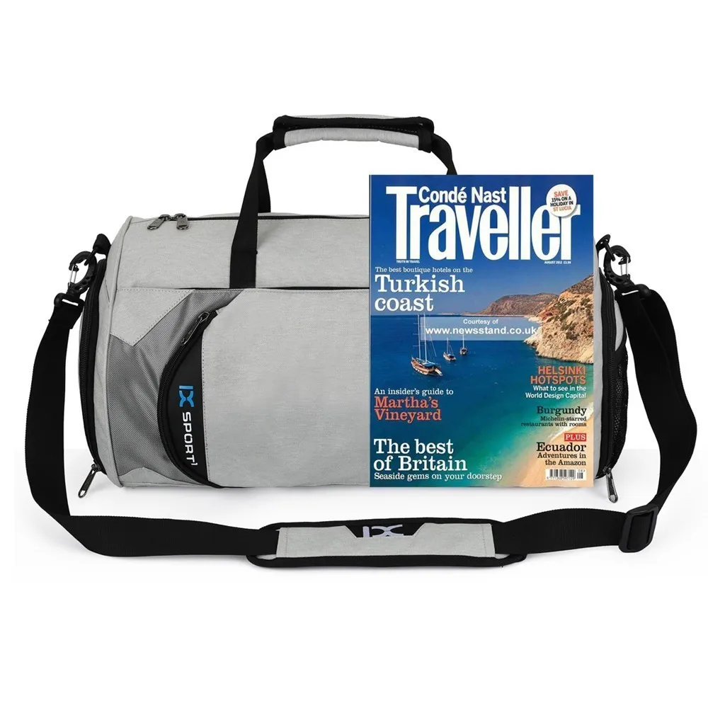 Outdoor Waterproof Men Gym Bags Dry And Wet Separation Large Capacity Cylinder Sports Bag Shoulder Yoga Travel Handbag | Спорт и