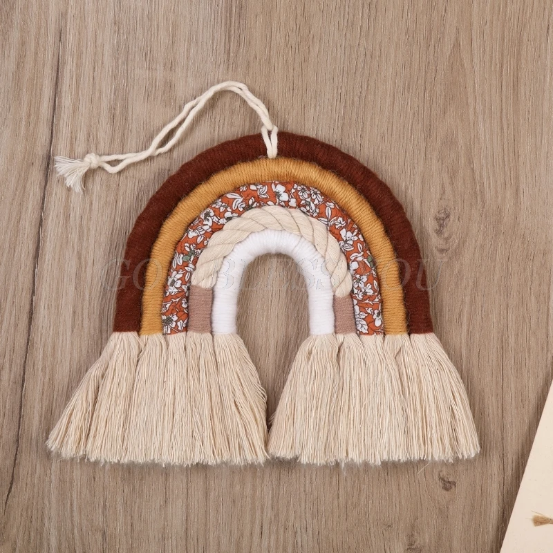 Веревка для рукоделия скандинавские настенные украшения плетеные радужные