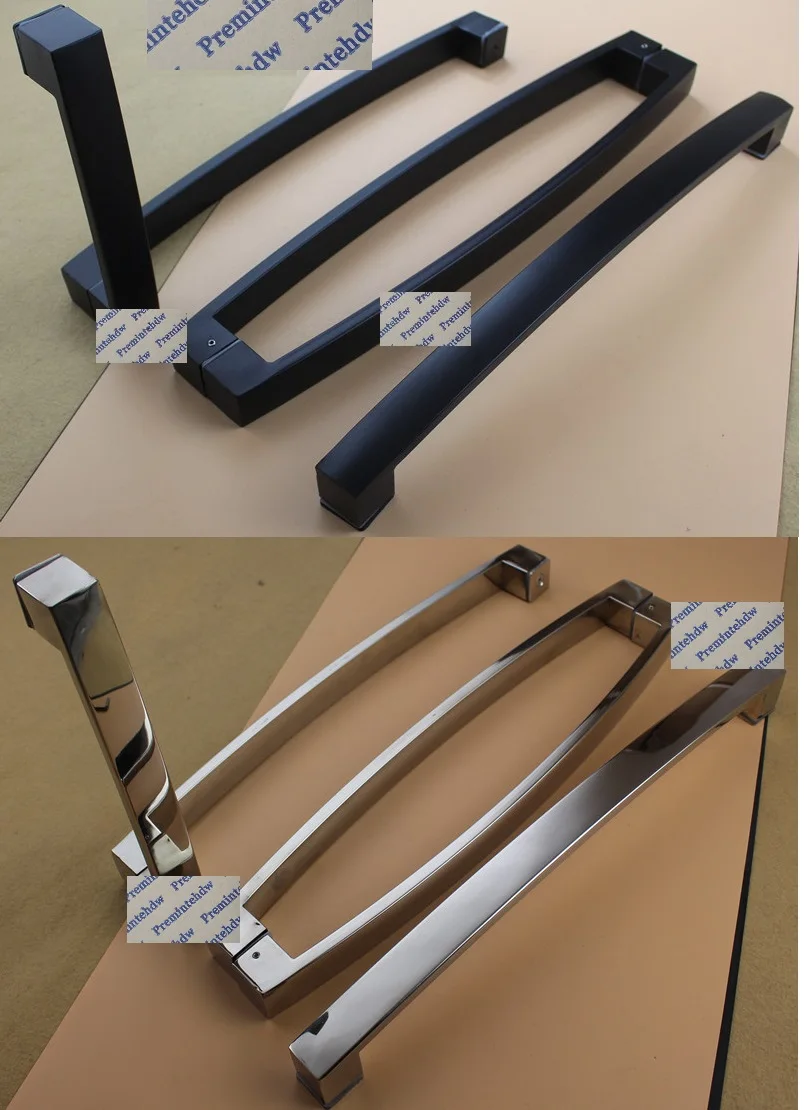 Матовая Черная Полированная блестящая нержавеющая сталь квадратный дуговой лук