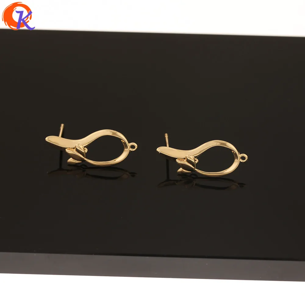 

Cordial Design 40Pcs 9*22MM Earrings Stud/Hand Made/Genuine Gold Plating/Drop Shape/DIY/Jewelry Accessories/Earring Findings