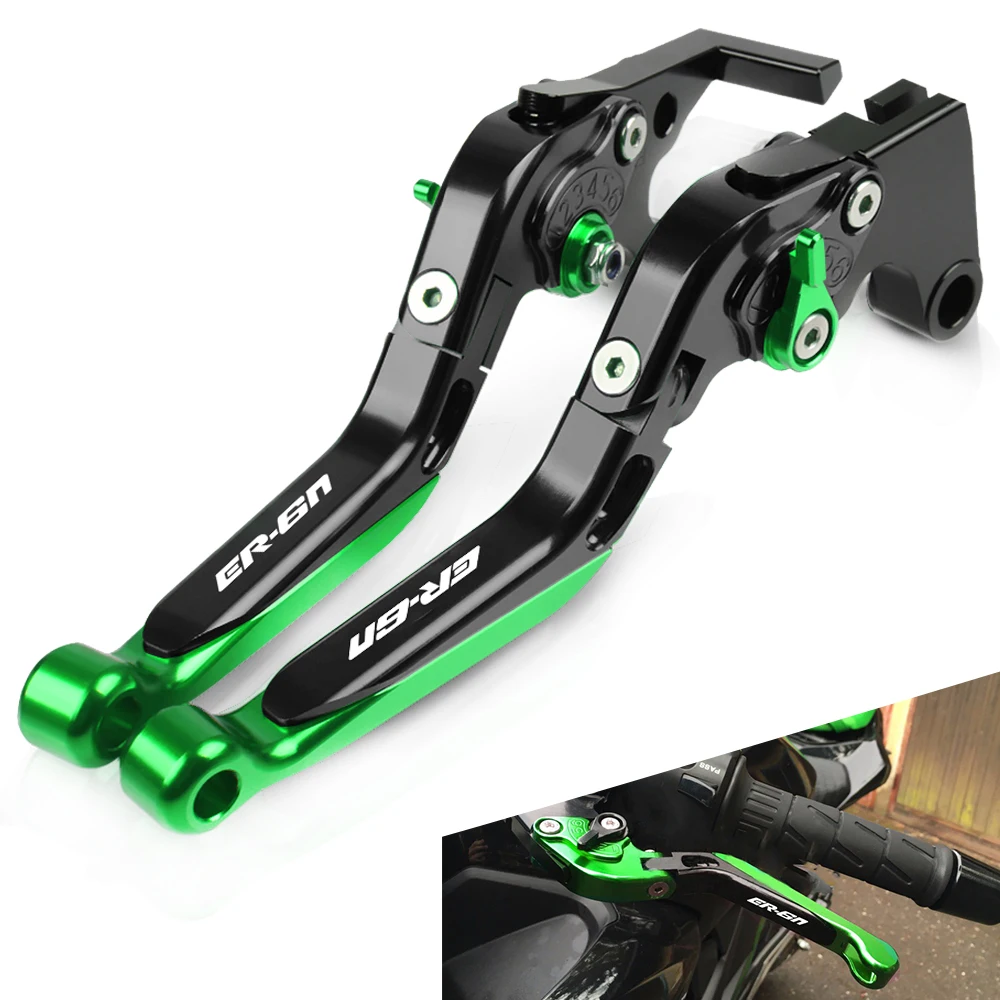 Выдвижная регулируемая складная ручка для мотоцикла рычаг сцепления Kawasaki ER6N ER 6N