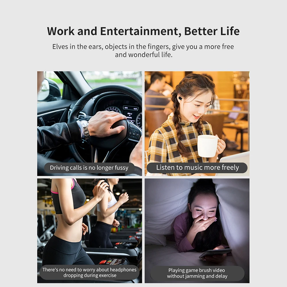 

Wireless Bluetooth v5 Earbuds Real Wireless Earphones with Mic HD Call Portable Charging Box Earphone