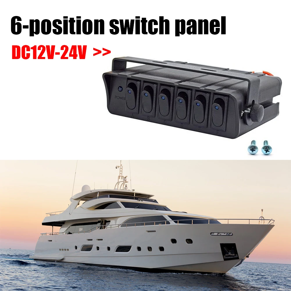 

YJ-SP053 Round 3 Pin Car Marine RV Toggle Rocker Switch ON-OFF DC12V-24V Panel Blue Lights Automobiles Parts Accessories Black