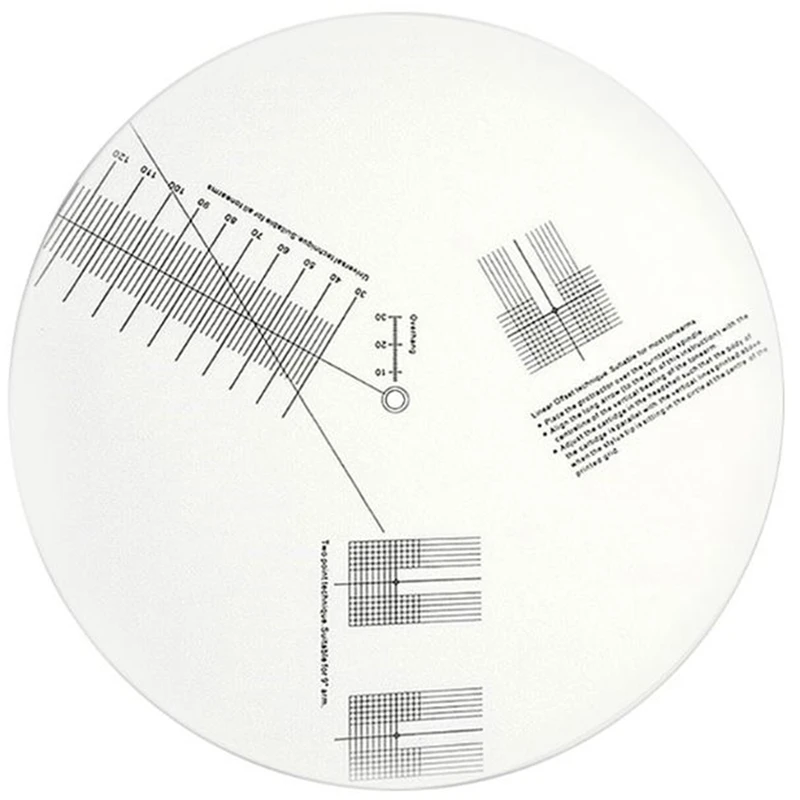 Горячая анти скользящая LP виниловая запись пикапа Калибровочная пластина