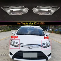 car headlamp lens for toyota vios 2014 2015 car replacement auto shell cover