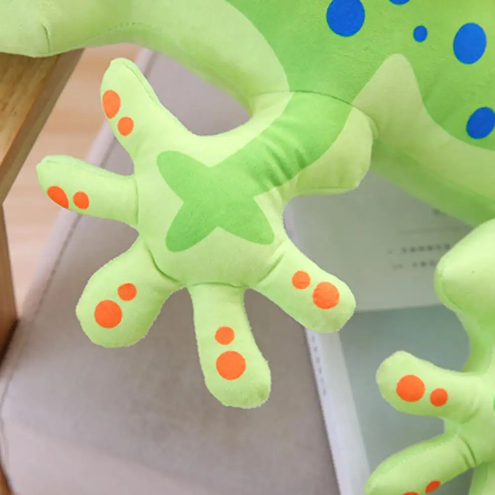 

3D Stuffed Gecko Lizard Soft Plush Animal Fluffy Doll Pillow Cushion Sleeping Toy Kids Gift