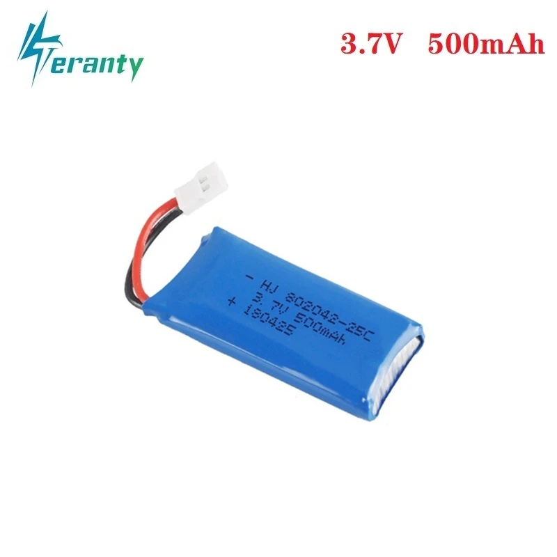 3 7 V 500mah Lipo батарея для Udi U816A U941 U927 H43 wifi818 JXD385 H107 V252 F186 литиевая 802042|Детали и
