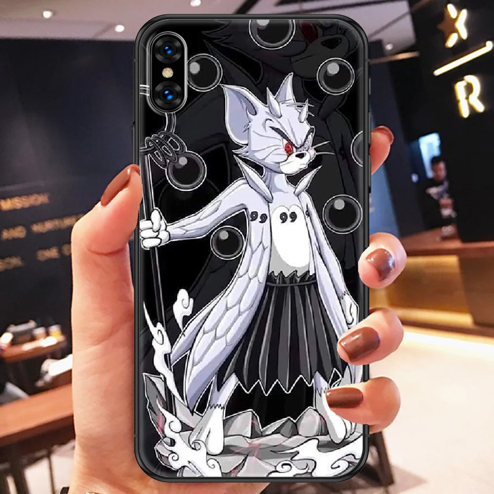 

tom lovers and Cartoon jerry funny Phone Case Cover Hull For iphone 5 5s se 2 6 6s 7 8 12 mini plus X XS XR 11 PRO MAX black