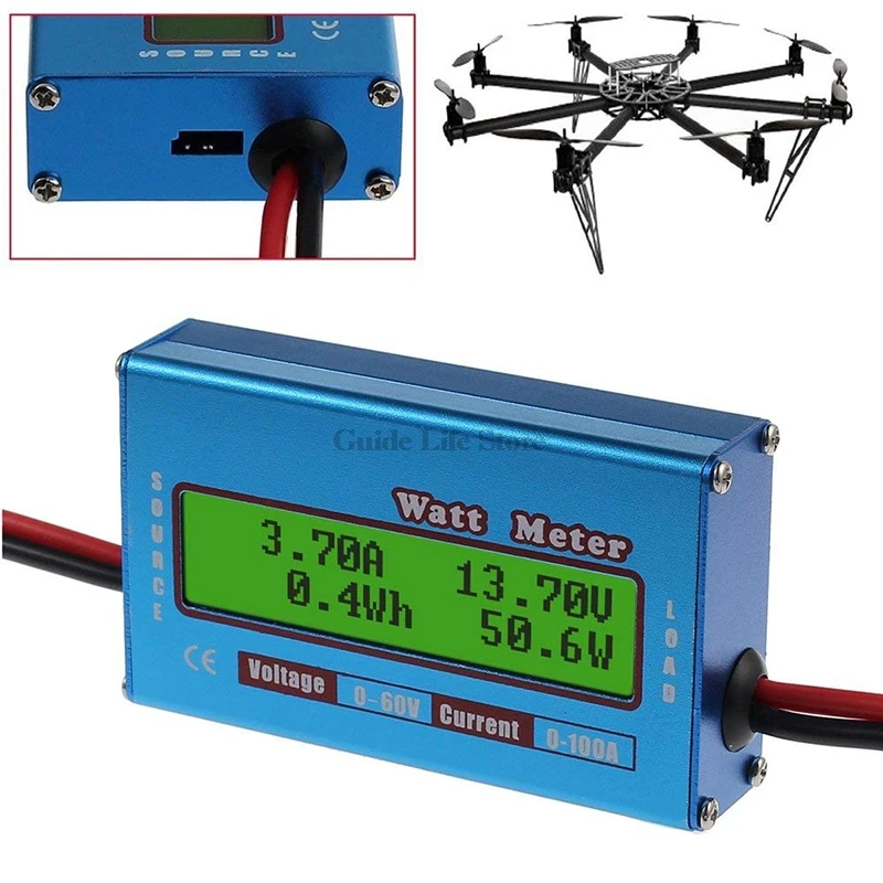 Цифровой тестер емкости батареи измеритель солнечной панели DC 60V Напряжение тока