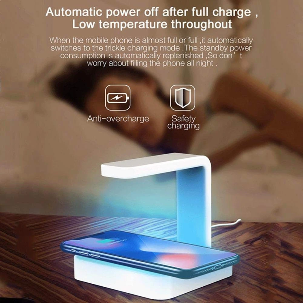 2 In 1 Phone Uv Sanitizer Wireless Fast Charging Portable Ultraviolet Disinfection Lamp Cellphone UV Sterilizer Charger | Мобильные