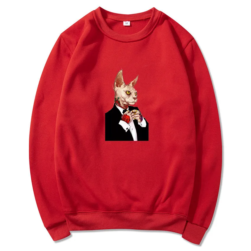 Мужская Флисовая Толстовка свободного покроя с принтом напитков модная одежда