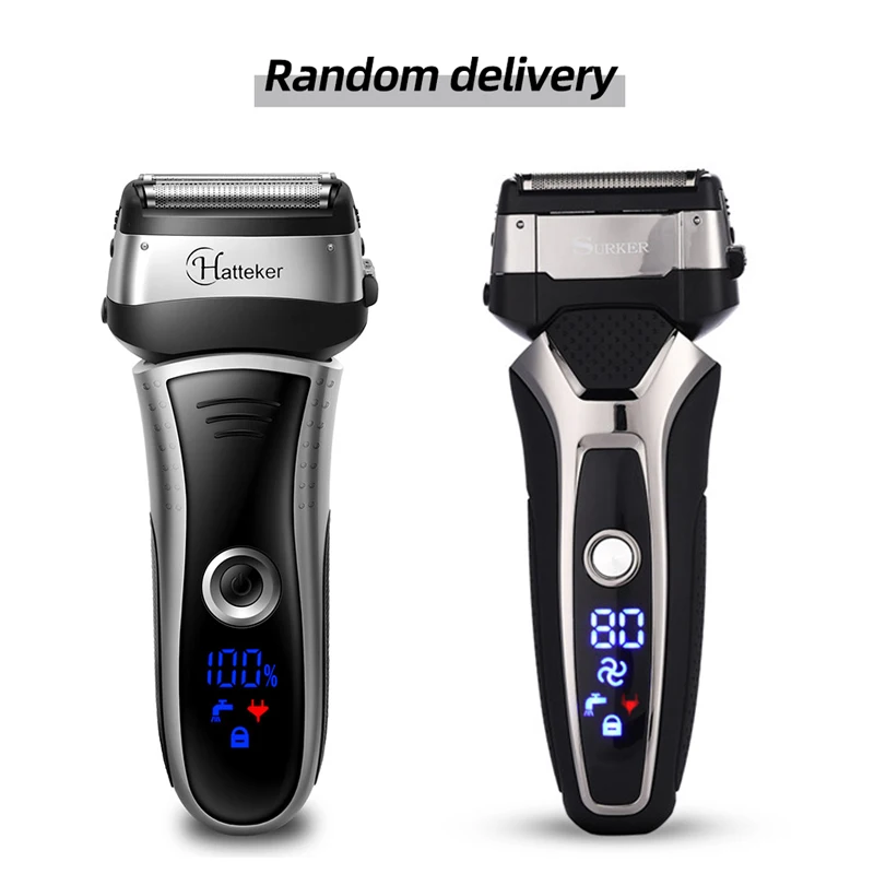 

SURKER RSCX-9008 Electric Shaver Rechargeable 3D Floating Blade Beard Trimmer Men Washable Razor Professional Shaving Machine 5