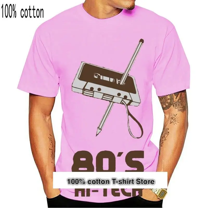 

Camiseta с принтом 80 для мужчин, развлекательная футболка с высокой температурой algodón, с большим разрешением, 2020