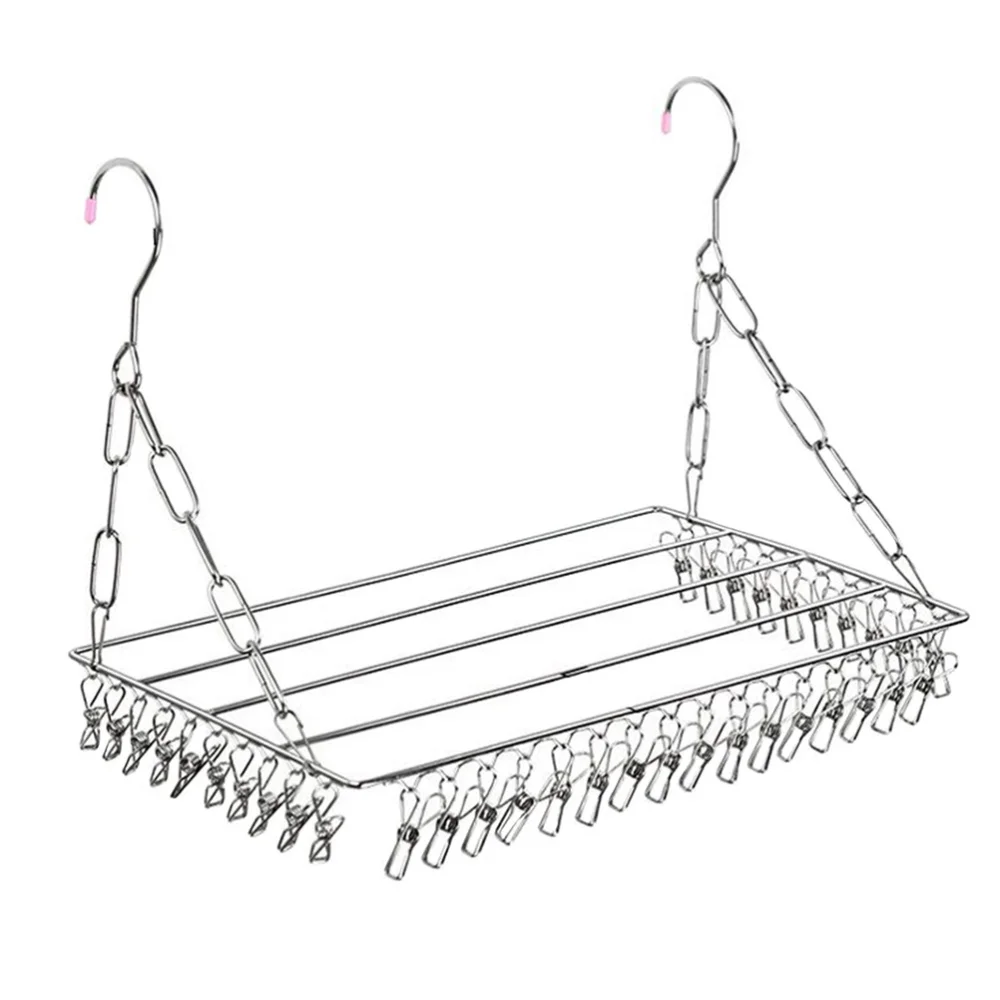 

1pc Home Drying Rack Multifunctional Pants Rack Windproof Towels Hanger