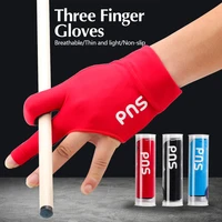 pns gloves pool cue snooker three finger mitts gloves breathable high quality left right hand billard gloves billard accessories