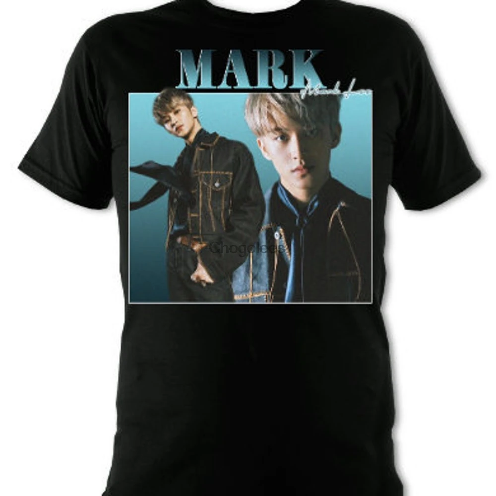 Винтажная Футболка NCT 2020 Mark (1) | Мужская одежда