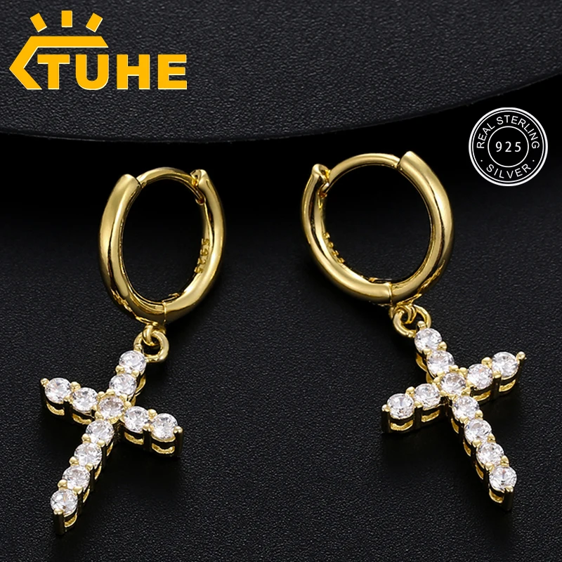 

Classic Trendy Top Quality 100% 925 Sterling Silver Earrings For Women Jewelry Gold Silver Color Earring Wholesale Drop Shipping
