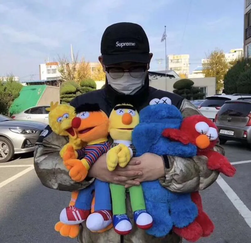 Большая плюшевая игрушка Elmo необычная супер мягкая кукла для обучения подарок на