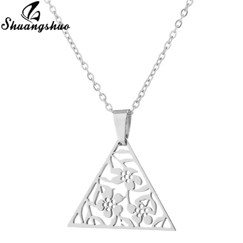 Винтажное ювелирное изделие Shuangshuo ожерелье-чокер оригами треугольные подвески