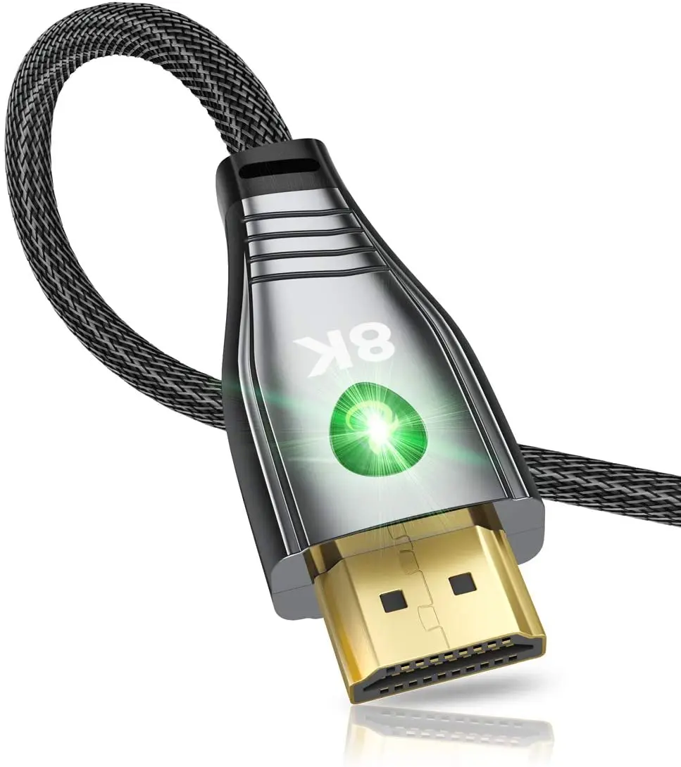 8K HDMI-совместимый кабель 2 1 48 Гбит/с @ 60 Гц 4K 120 для Apple TV Roku PS5/PS4/PS3 Xbox One X/Series X Samsung QLED