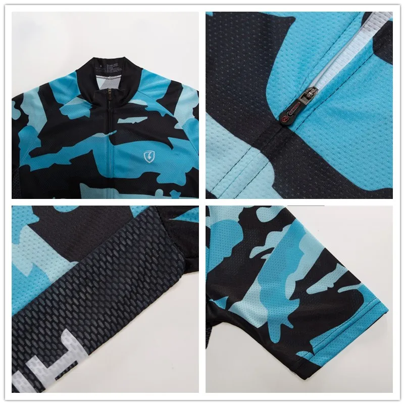 Новинка 2020 детский синий комплект трикотажной одежды для велоспорта одежда