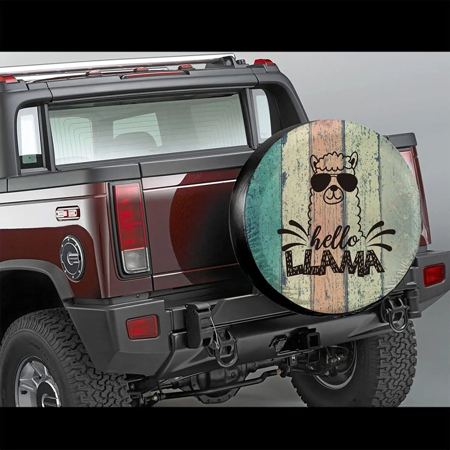 

Lalama Faded Wood Spare Tire Cover Wheel Protector Waterproof Dust-Proof for Trailer, RV,SUV,
