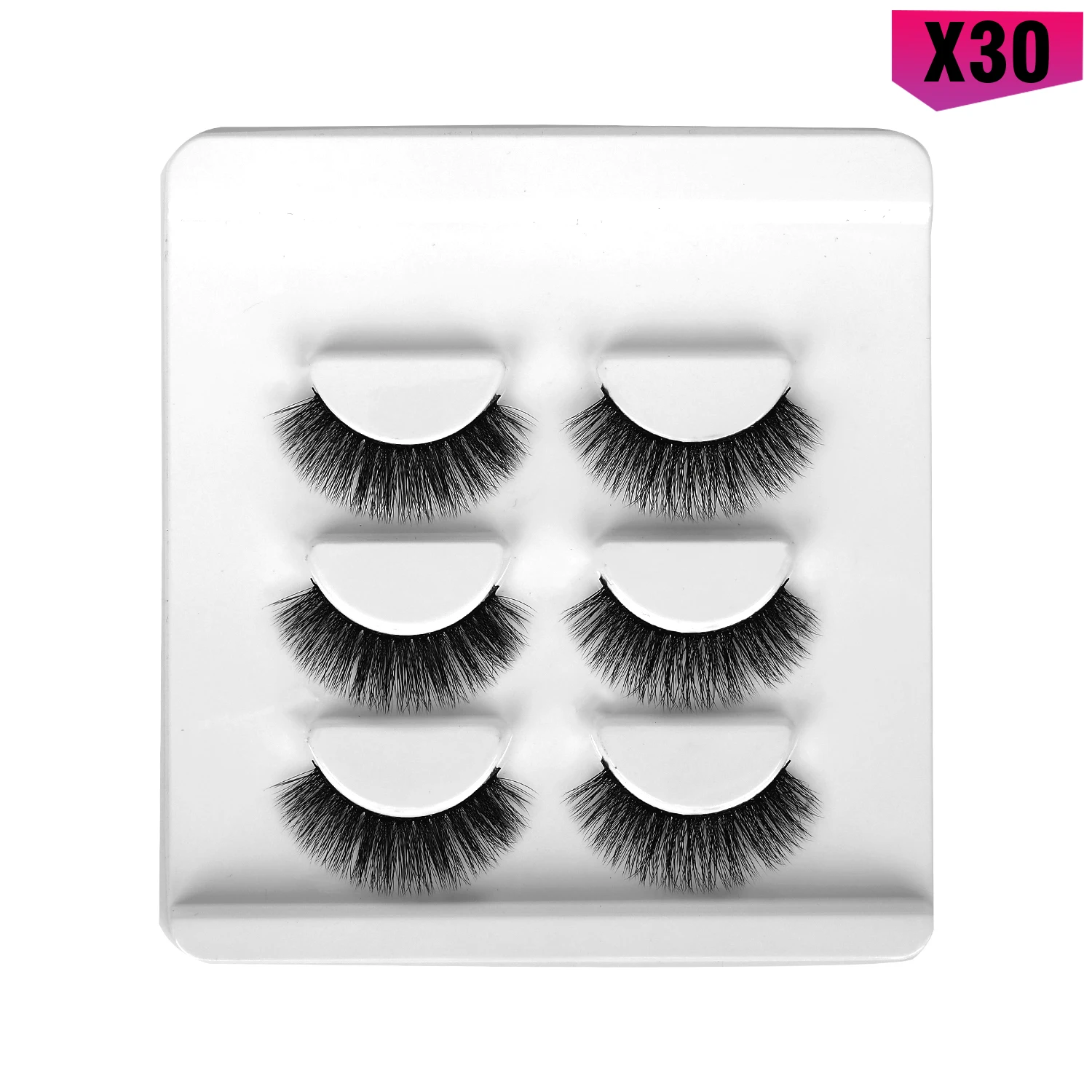 

CURSAVELA 3 Pairs 3D/6D Faux Mink Hair Natural Long False Eyelashes Wispy Fluffy Crisscross Eye Makeup Extension Lashes Tools