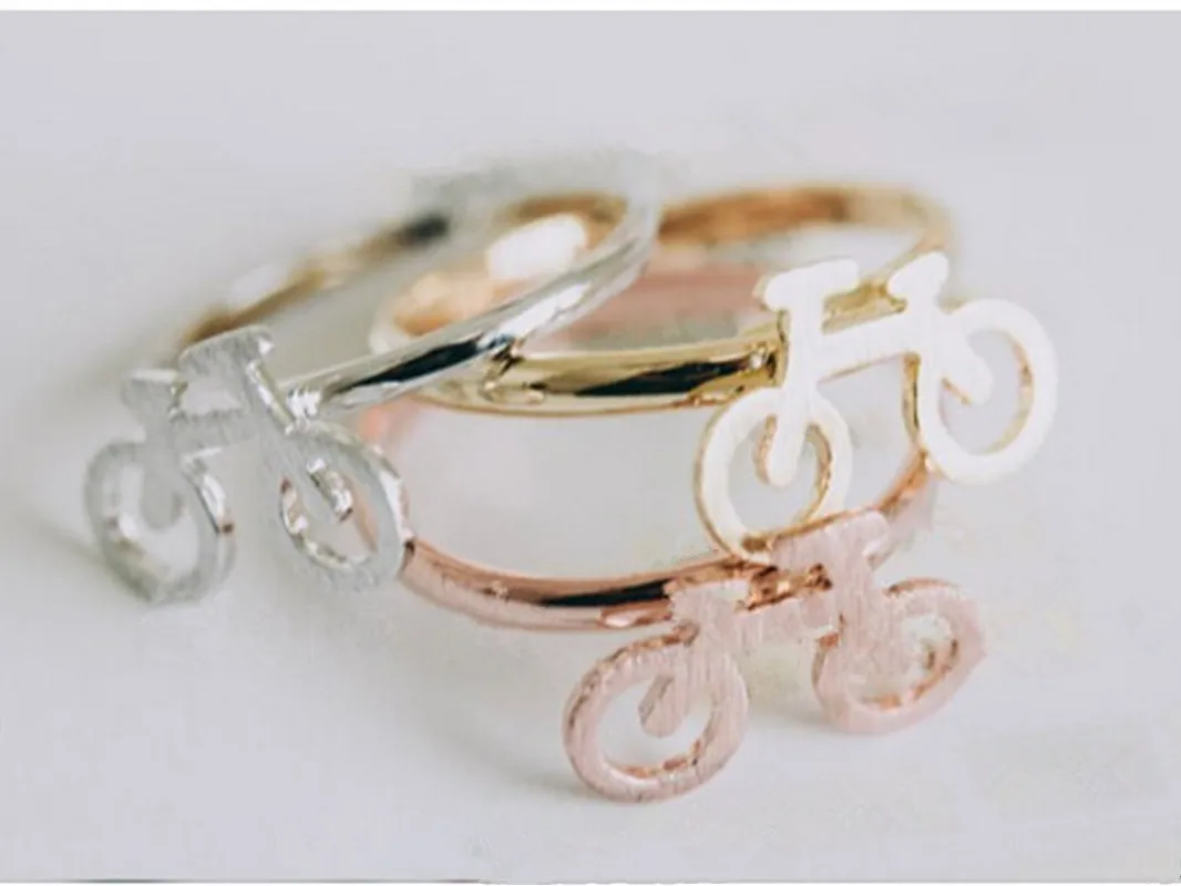 Hot Sale Cute Bicycle Rings Hand-welded Copper Ring Design Bike Suitable for Women And men | Украшения и аксессуары