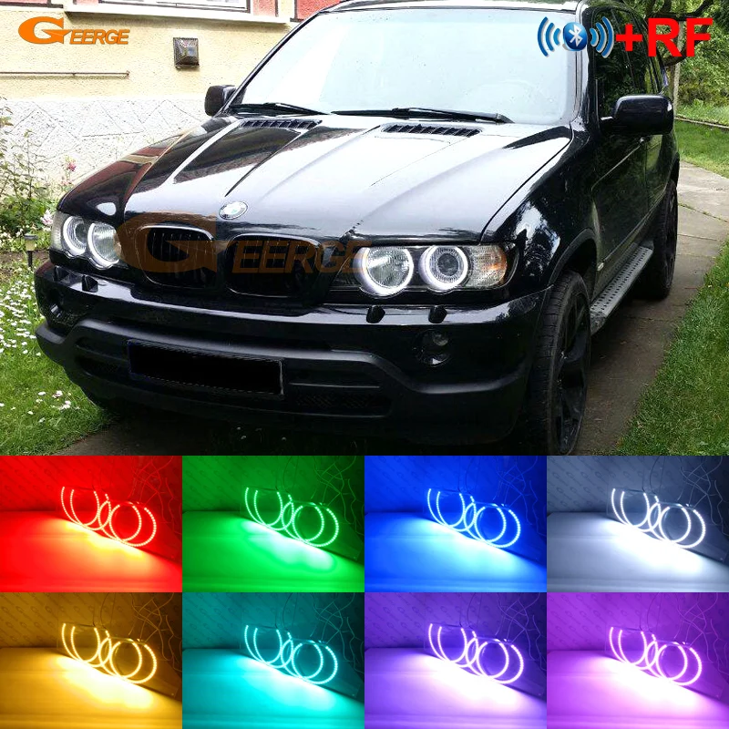 Для BMW X5 E53 2000 2001 2002 2003 2004 2005 2006 BT App RF дистанционное управление многоцветный ультра
