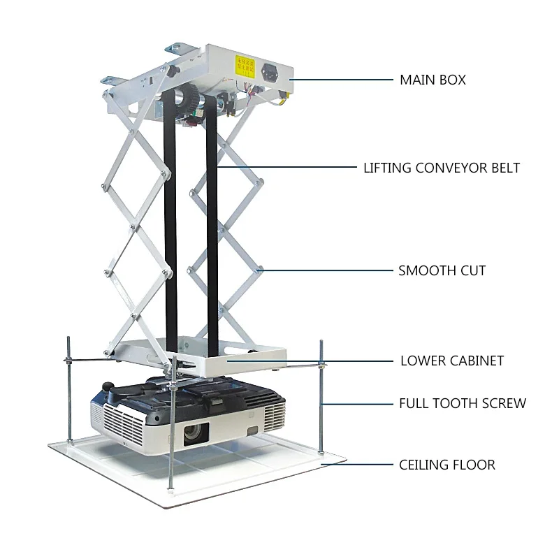 Подвесной кронштейн для проектора подставка с электроприводом потолочное