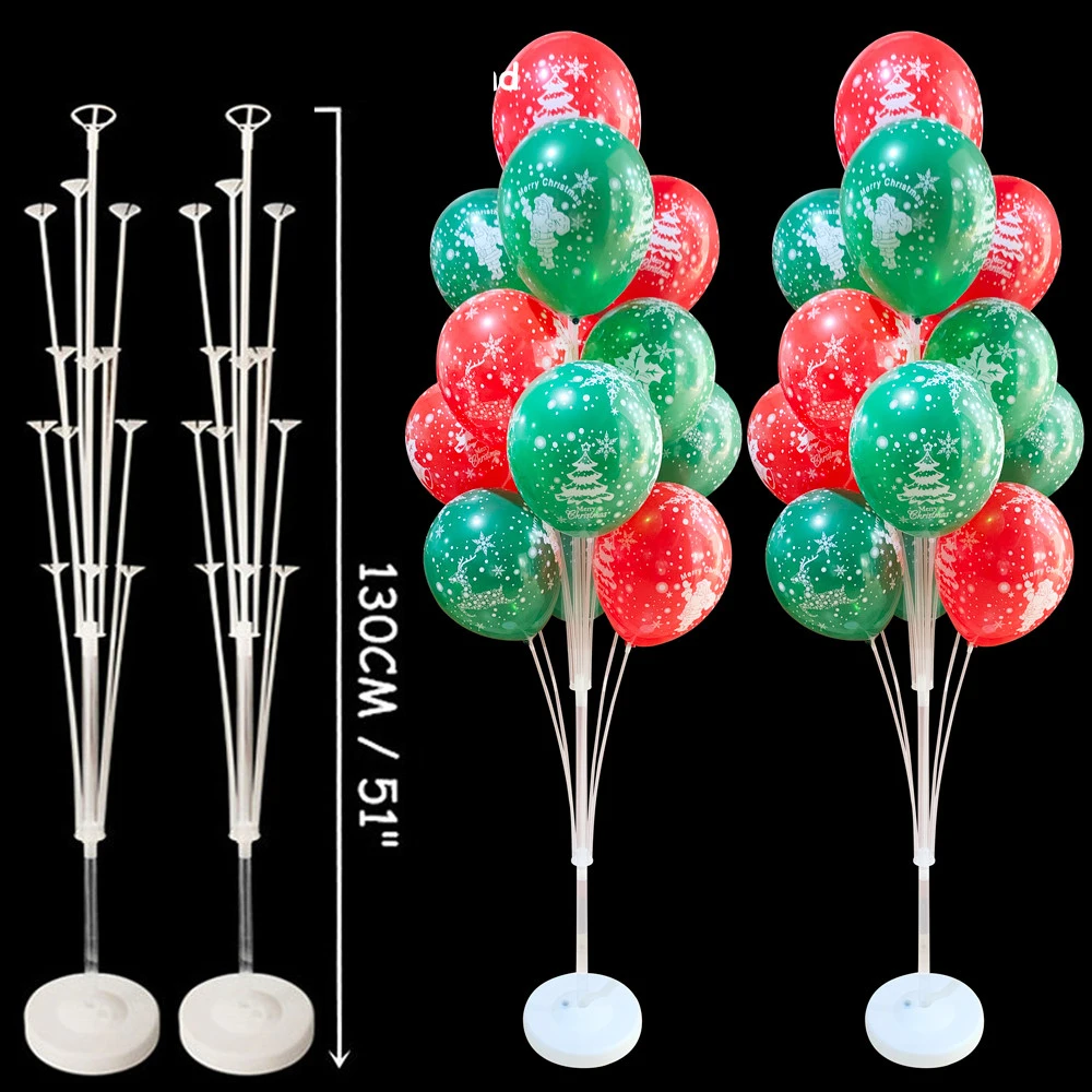 

13 Tubes Balloon Holder Column Balloons Stand Stick Balons Birthday Party Decorations Kids Wedding Christmas Decor Supplies