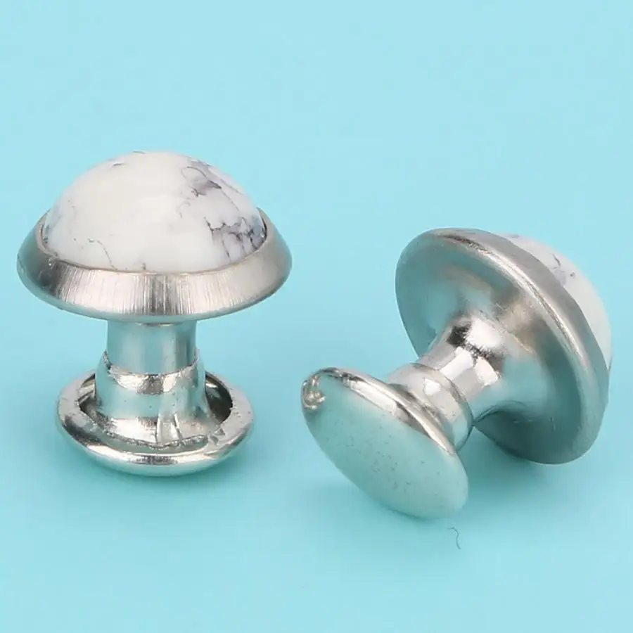 40 шт 8 мм круглый бирюзовый заклепка шпилька браслет с шипами одежда декорация