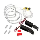 4x с холодным катодом (Ccfl Ангел глаз Halo светодиодная кольцевая лампа светильник белый Non-проектор для Bmw E46 3 серии