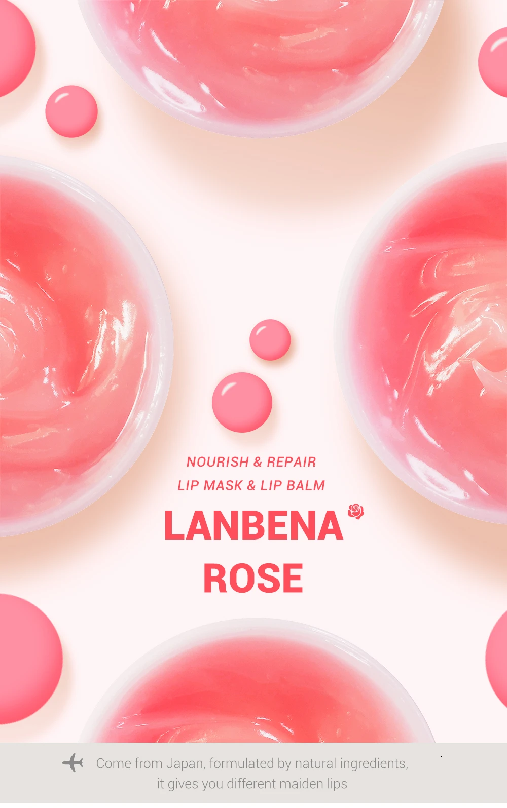 LANBENA, скраб для губ, маска для губ, маска для сна, бальзам для губ, отшелушивающий крем для губ, увлажняющий, питание восстановление, тонкие линии, корейский Уход за губами