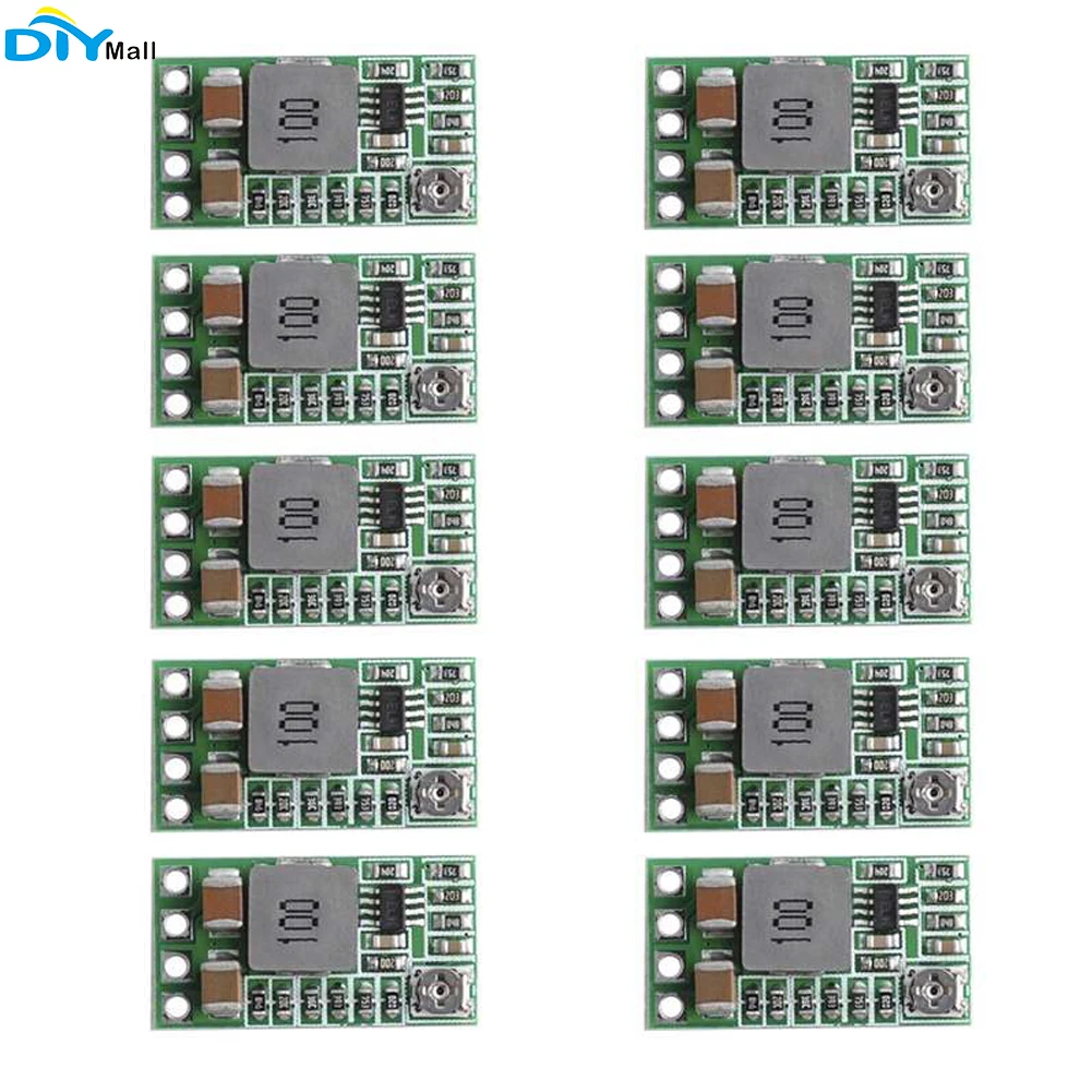 

10pcs Mini DC-DC 12-24V To 5V 3A Step Down Power Supply Module Voltage Buck Converter Adjustable 97.5% 1.8V 2.5V 3.3V 5V 9V 12V