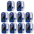 Пульсоксиметр на кончик пальца, мини-монитор насыщения кислородом, измеритель частоты пульса, светодиодный дисплей, 10 шт.