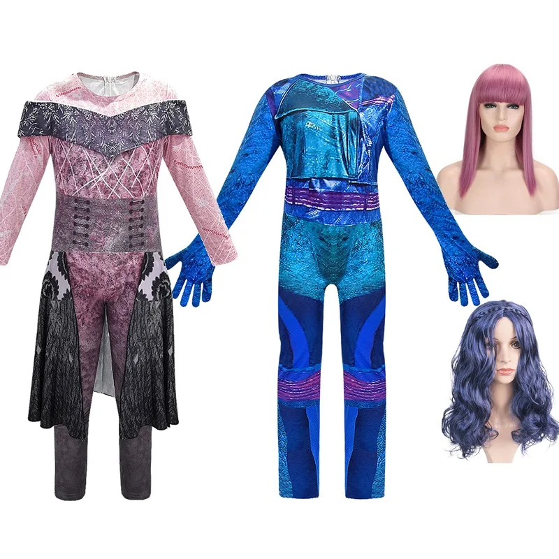 

VOGUEON наряды для девочек 2 маль Эви Необычные костюмы детские комбинезоны с 3D принтом наряд для детей Хэллоуин косплей наряды одежда