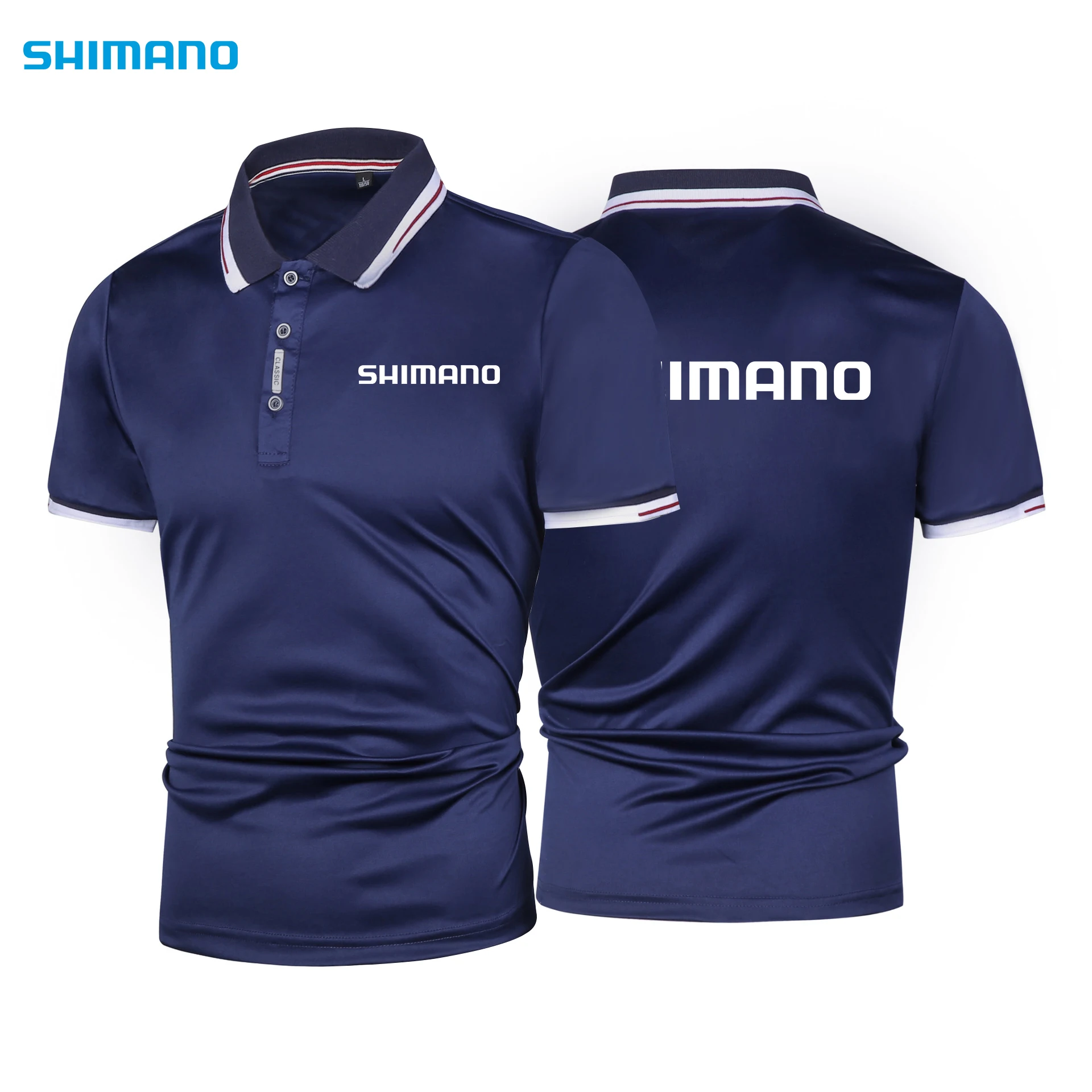 

SHIMANO Fishing Shirt Men Tee Polo Shirt Thin Anti-Sweat Outdoor Sport Fishing Wear Breathable Quick Dry Fishing Clothes Summer