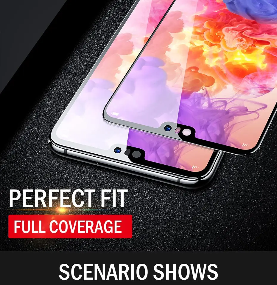 2 шт 40D закаленное стекло для huawei P20 Lite P30 P10 Lite Pro Защита экрана для huawei mate 20 30 Lite P Smart стеклянная пленка