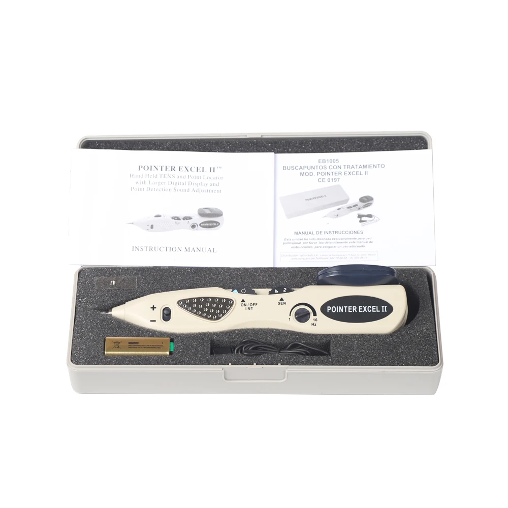 Pointer Excel II ручной электроакупунктурный блок Лазерная электронная акупунктурная