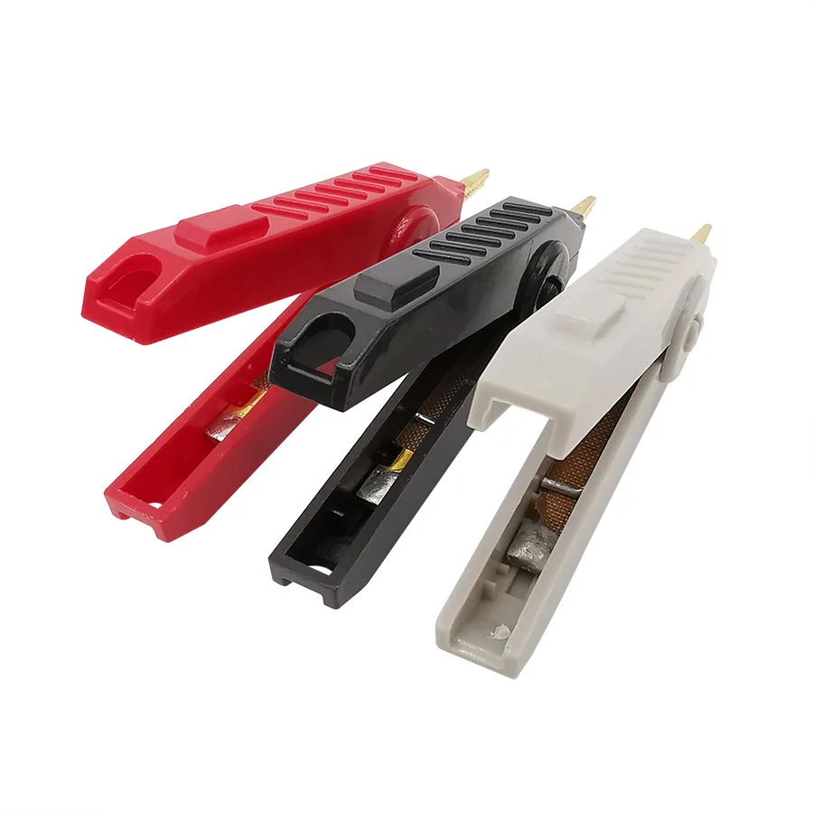 1Pcs 90mm Copper Gold-plate Alligator Clip LCR Test Crocodile Clamps Duckbill Clips Red Black Grey | Обустройство дома