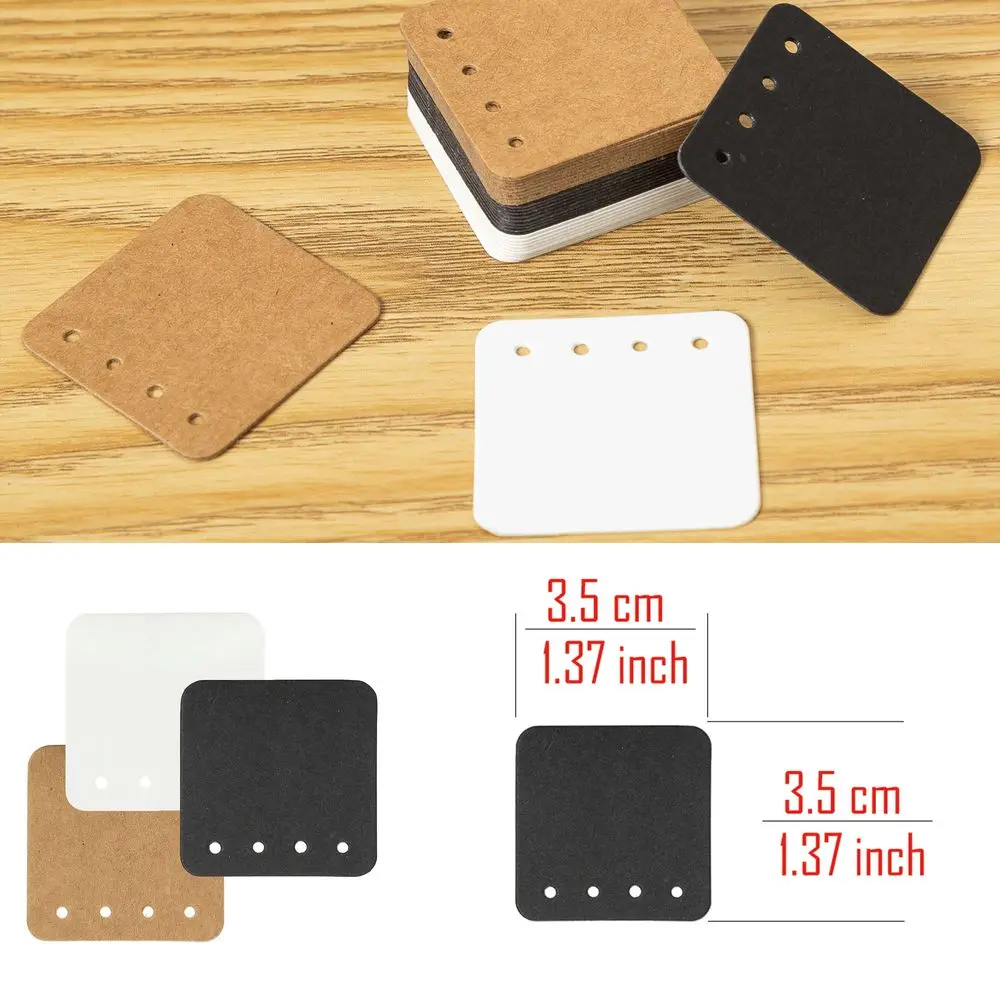 50 шт. Серьги-гвоздики брошь украшения для волос карты упаковка подарочная