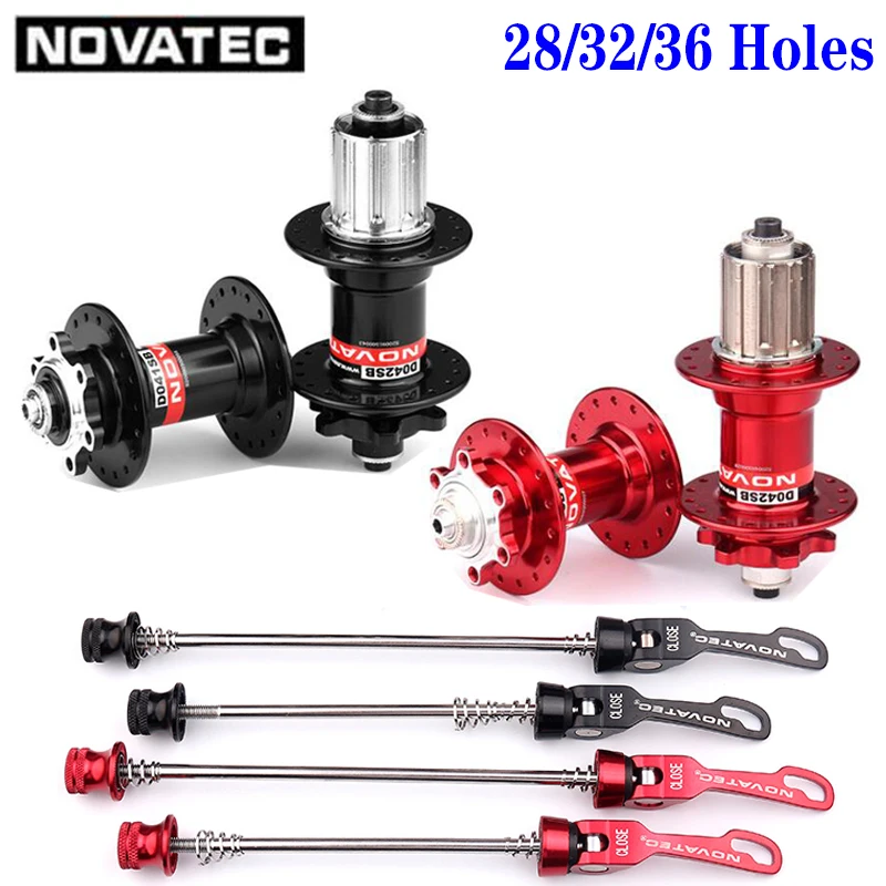 

Novatec D041SB D042SB Road MTB Bicycle Hub 32 36 Holes Bike Bearing Disc Card Brake Hub 8/9/10/11 Speed Red/Black Accessories