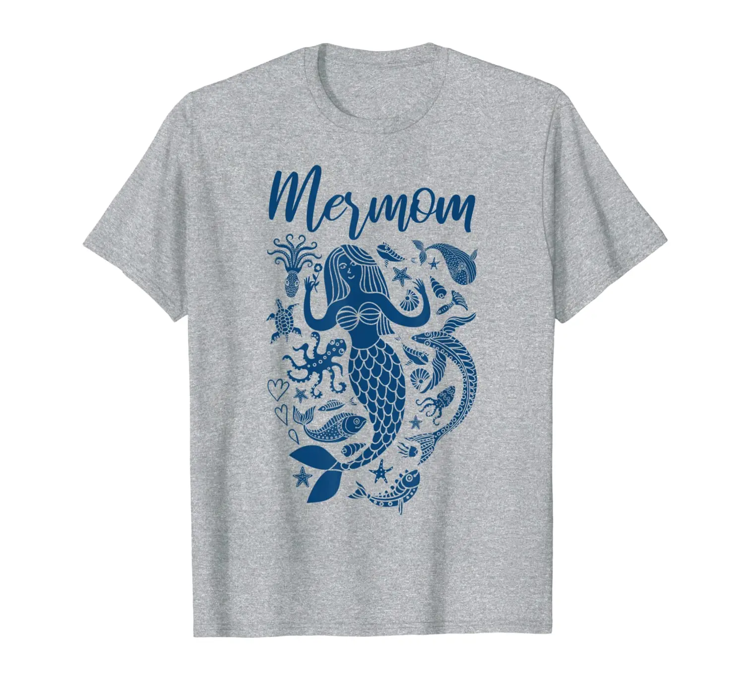 

Mermom Shirt Under the Sea Mermaid Mom Tshirt